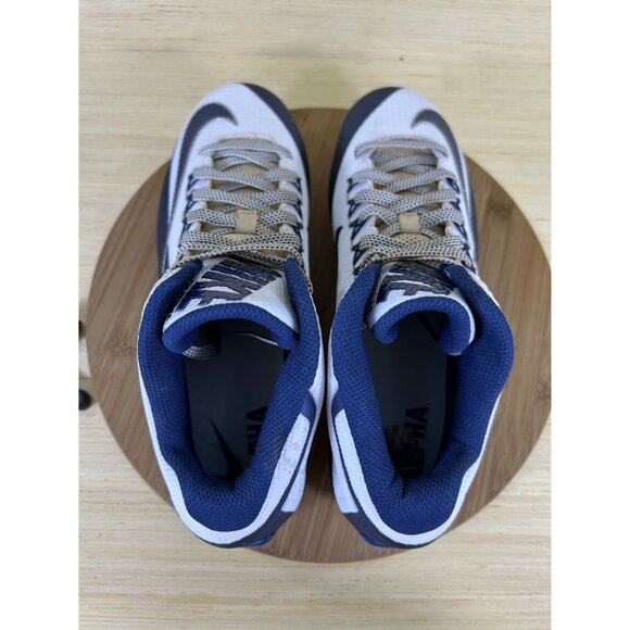 Nike Alpha Pro Low TD Blue White Football Cleats Mens Size 12 - Picture 6 of 8